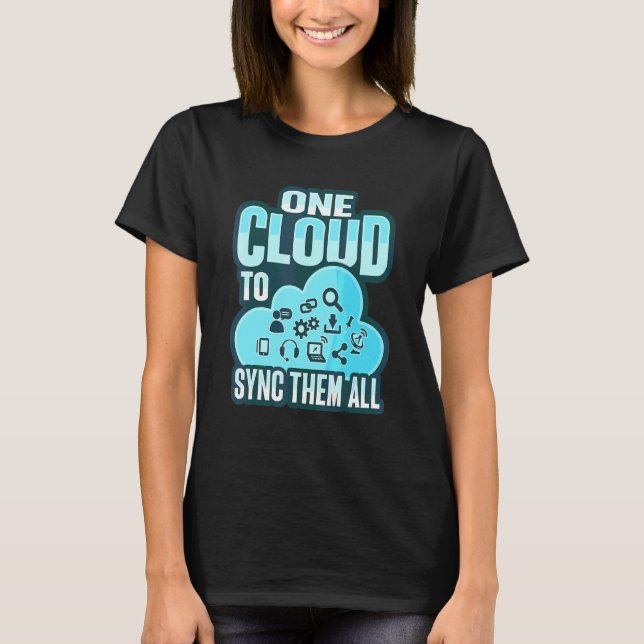 Cloud-Administrator für einen Cloud-Devops-Ingenie T-Shirt (Vorderseite)