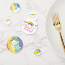 Cloud and Rainbow Children Geburtstag personalisie
