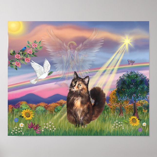 Cloud Angel - Maine Coon Cat Shellby Poster (Vorne)