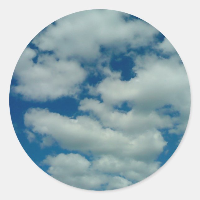 Cloud-Aufkleber Runder Aufkleber (Vorderseite)