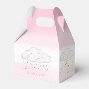 Cloud Baby berühren rosa Wasserfarbe danke Geschenkschachtel