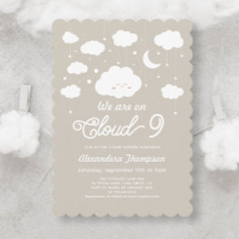 Cloud Baby Dusche Einladung