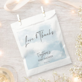 Cloud Baby Dusche Pastellwolken danke Ihnen für di Geschenktütchen