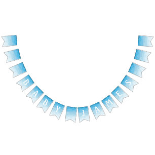 Cloud Baby Showbläschen Wimpelkette