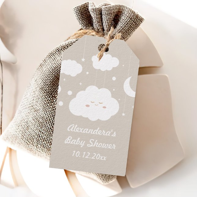 Cloud Baby Shower Fevor Geschenkanhänger (Von Creator hochgeladen)