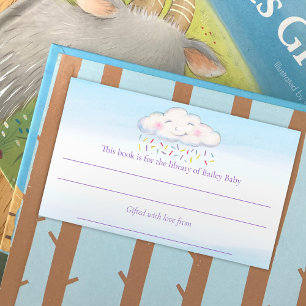 Cloud Baby Sprinkline Aquarellbuch Wettbewerb Rechteckiger Aufkleber