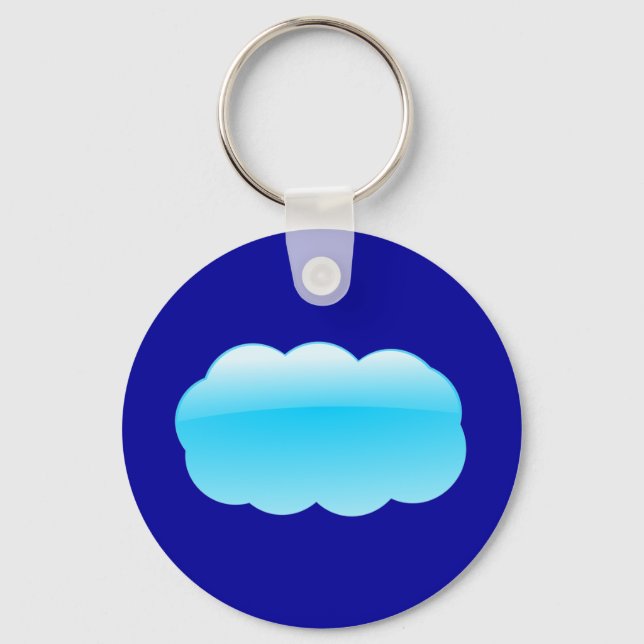 Cloud-basiertes Symbol Schlüsselanhänger (Vorderseite)