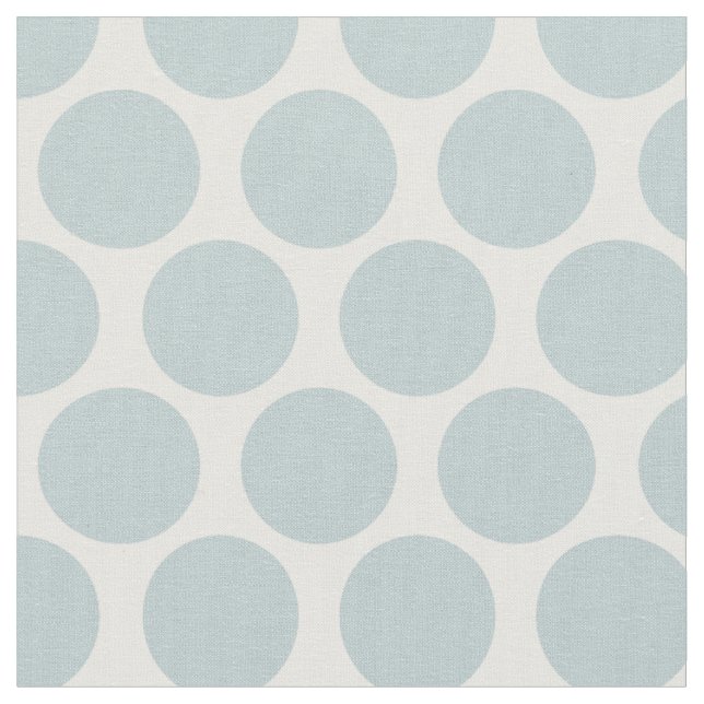 Cloud Blue Mod Dots Stoff (Nahaufnahme)