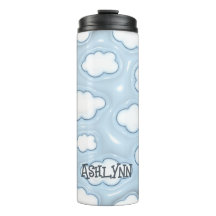 Cloud Blue Sky Personalisiert Inflated 3D Tumbler