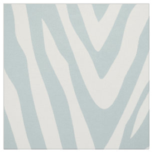 Cloud Blue Zebra Print Large Scale Stoff