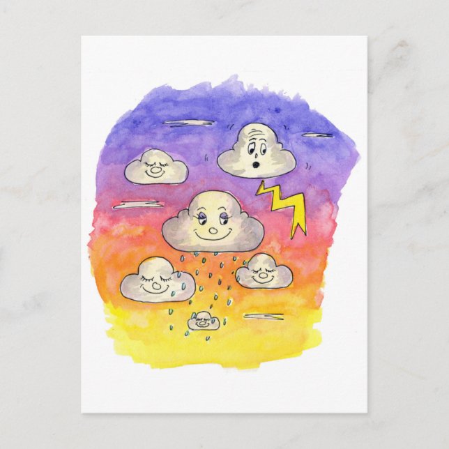 Cloud Burp Postkarte (Vorderseite)