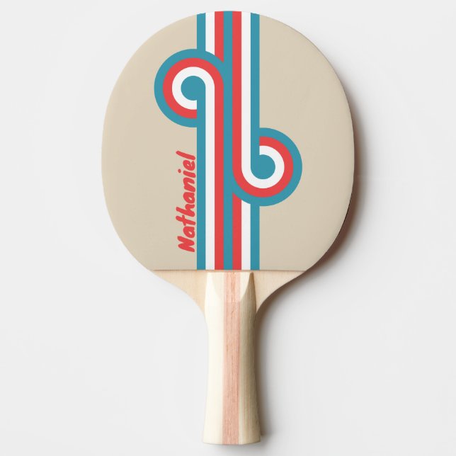 Cloud Chaser Stripe Loop mit Namen Tischtennis Schläger (Vorderseite)