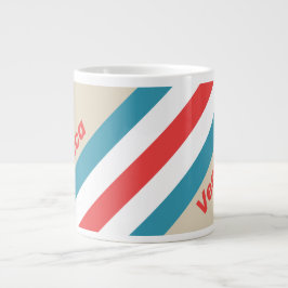 Cloud Chaser Stripes with Name Jumbo-Tasse
