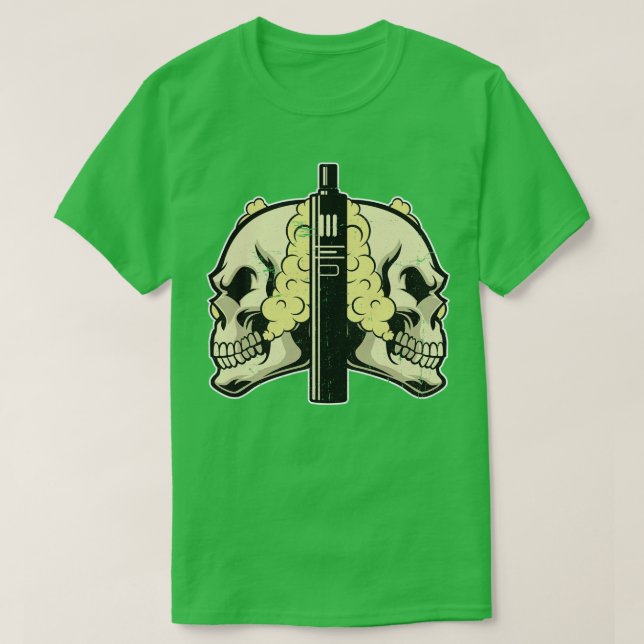 Cloud Chaser Vaping Skull T-Shirt (Design vorne)
