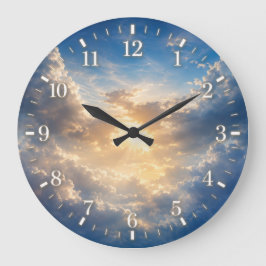 Cloud Clock 2026 Große Wanduhr