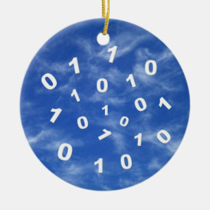 Cloud-Computing-Daten Keramik Ornament