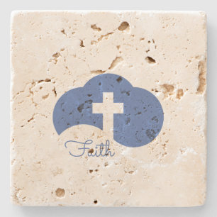 Cloud Cross Steinuntersetzer