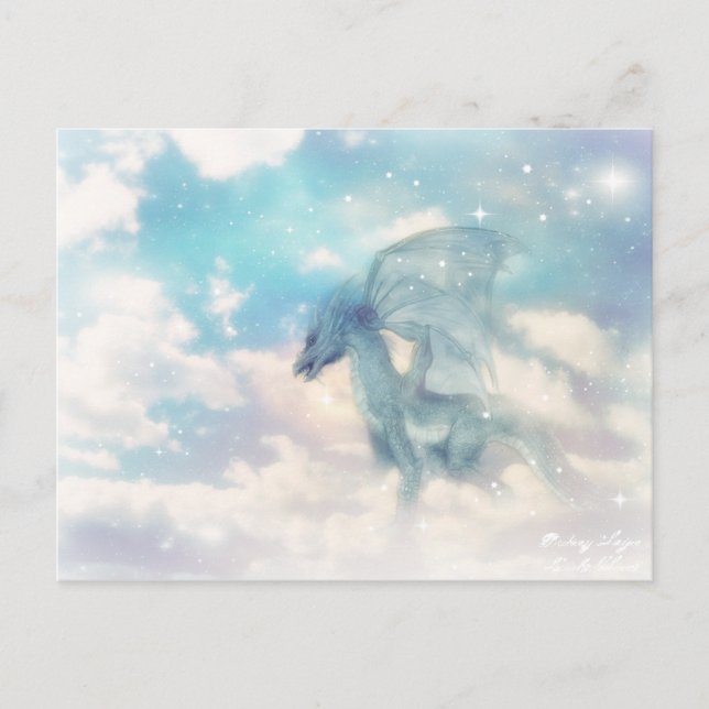 Cloud Dragon Post Cards Postkarte (Vorderseite)