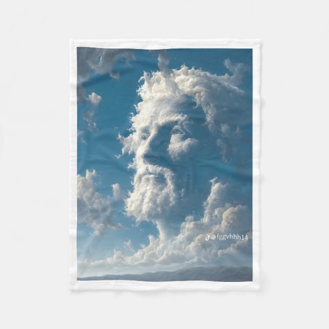 Cloud Face Profildecke Fleecedecke (Vorderseite)