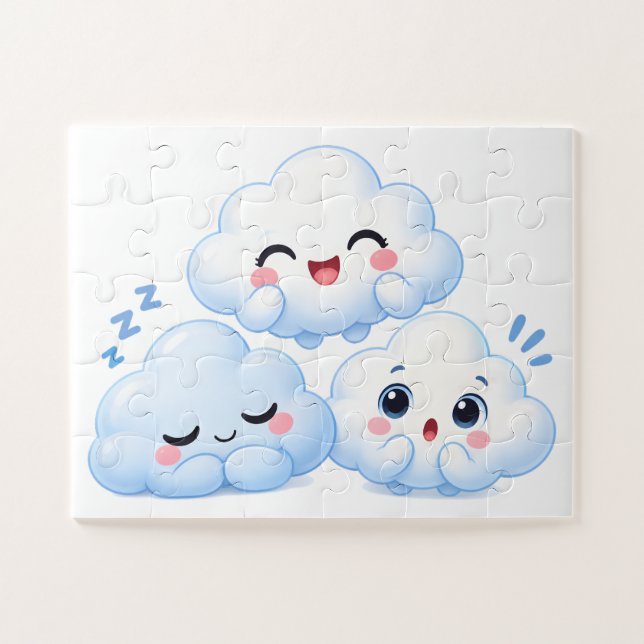 Cloud Friends Trio Puzzle (Horizontal)