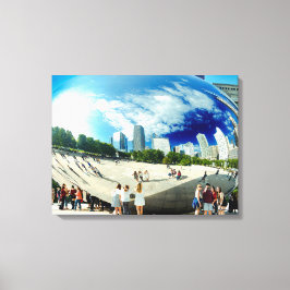 Cloud Gate (The Bean) | Chicago in Color Landschaf Leinwanddruck