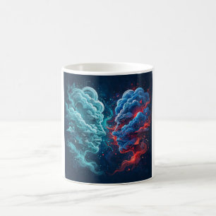 Cloud-Giganten — AI Cloud War Art Becher Kaffeetasse
