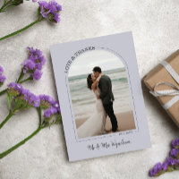 Cloud Gray Arch Wedding Foto Liebe & Danke