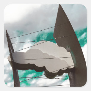 Cloud Harness von Matt Kargol Quadratischer Aufkleber