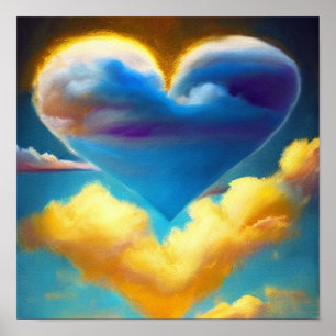 Cloud Heart in Day Poster