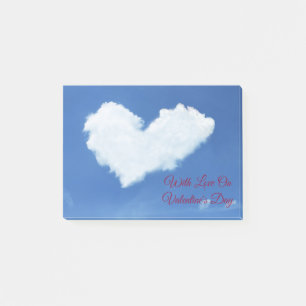 Cloud Heart Post-it Klebezettel