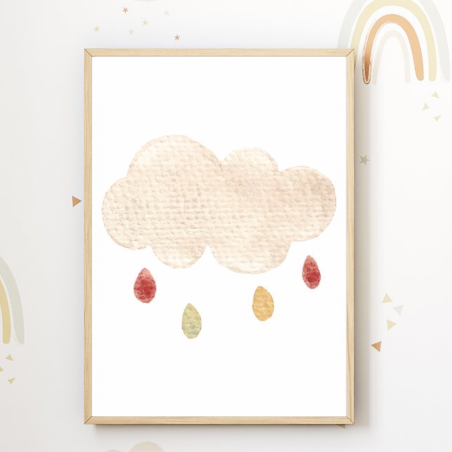 Cloud Kinderzimmer Poster Boho Kinder Zimmerdekora (Von Creator hochgeladen)