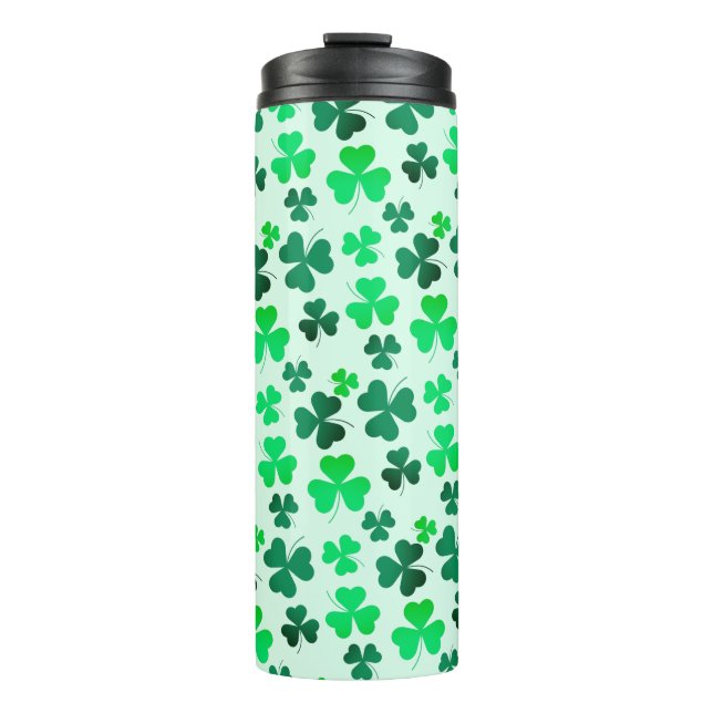 Cloud Kleeblatt Irish Green Spring St Patricks Day Thermosbecher (Vorderseite)
