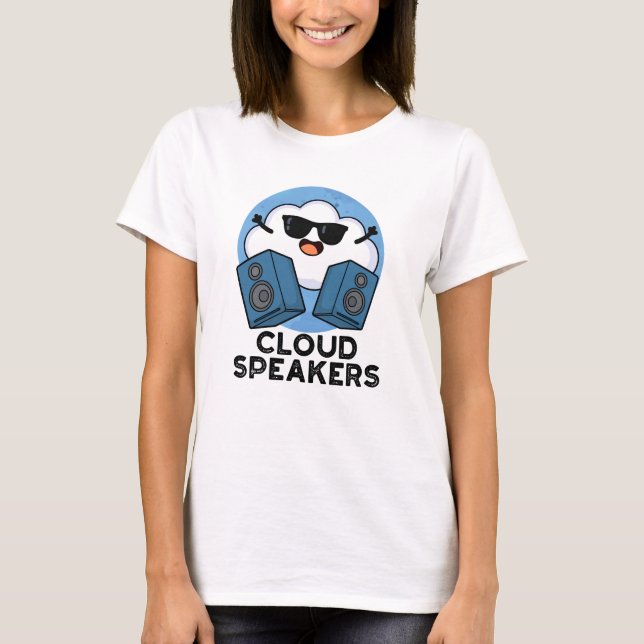 Cloud Lautsprecher Funny Weather Pub T-Shirt (Vorderseite)