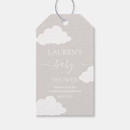 Cloud Minimalistisch Baby Showmarke Geschenkanhänger