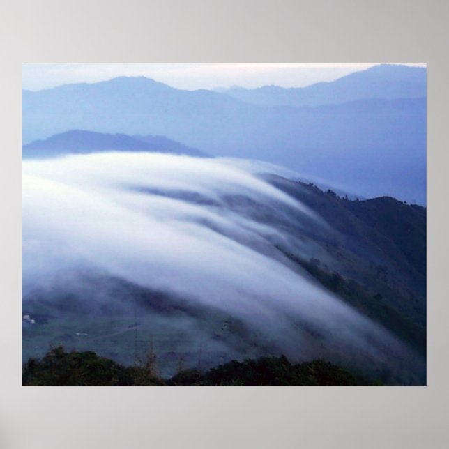 Cloud Mist Darjeeling Indien Poster (Vorne)