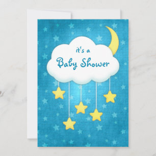 Cloud Mobile Baby Shower Einladung