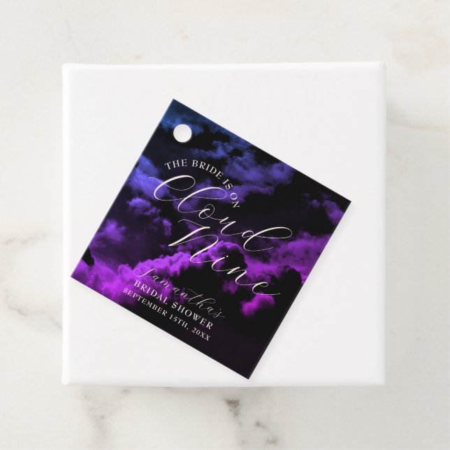 Cloud neun Black Celestial Galaxy Brautparty Geschenkanhänger (Beispiel)