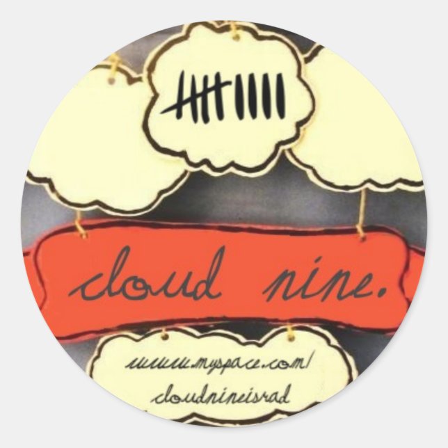 Cloud Night EP Aufkleber (Vorderseite)