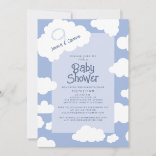 Cloud Nine 9 Baby Shower Eltern werden Niedliches  Einladung