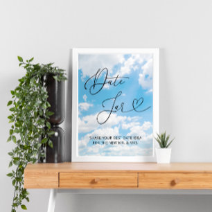 Cloud Nine 9 Date Jar Bridal Game Poster