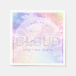 Cloud Nine 9. Geburtstag Napkins - Kawaii Pastel S Serviette