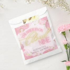 Cloud Nine 9 Glow Pink Gold Glitzer Brautparty Geschenktütchen