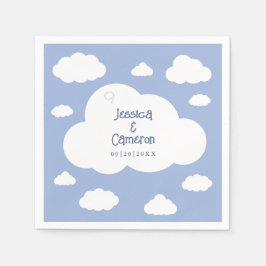 Cloud Nine 9 Niedliche Whimsical Wedding Party Cus Serviette