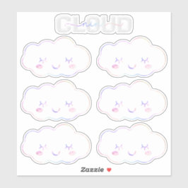 Cloud Nine 9th Birthday Sticker - Kawaii Pastel Sk