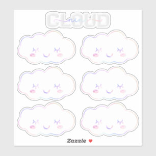 Cloud Nine 9th Birthday Sticker - Kawaii Pastel Sk