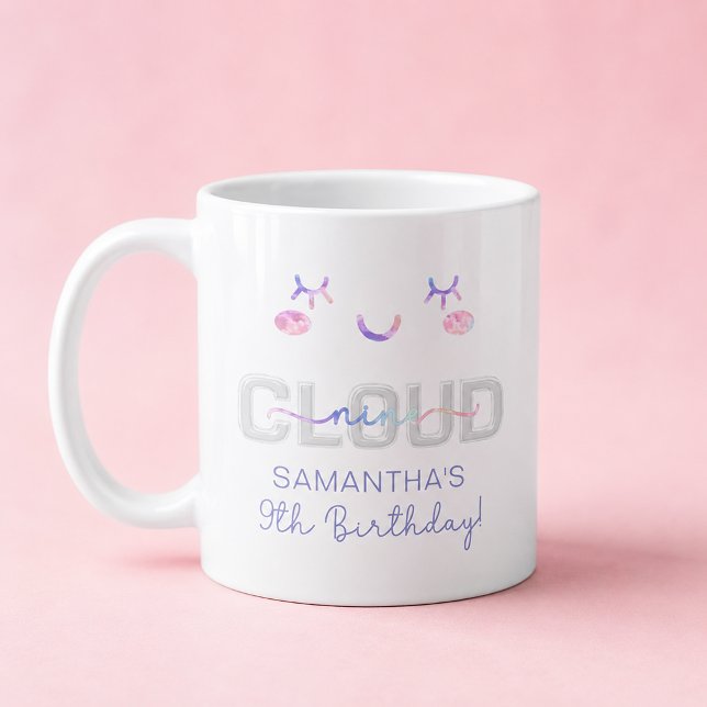 Cloud Nine 9th Birthday Tasse - Pastel Sky Geschen (Birthday Mug)