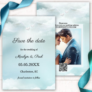 Cloud Nine Angel Wings Foto Save the Date