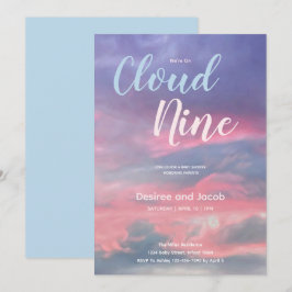 Cloud Nine Baby Boy Shower Invitations Einladung