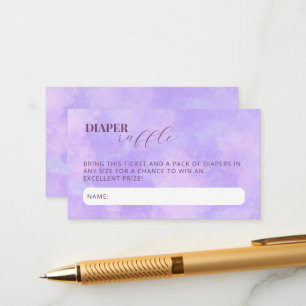 Cloud Nine Baby Duwer Bieter Diaper Raffel Begleitkarte