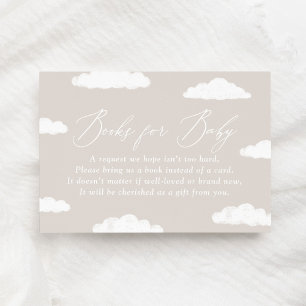Cloud Nine Baby Shower Books for Baby Card Begleitkarte